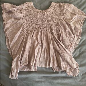 Free People Smocked Top